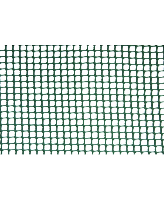 Malla Plastificada Cuadrada 05 1.0x5m Verde para Jardín Huerto y Terraza