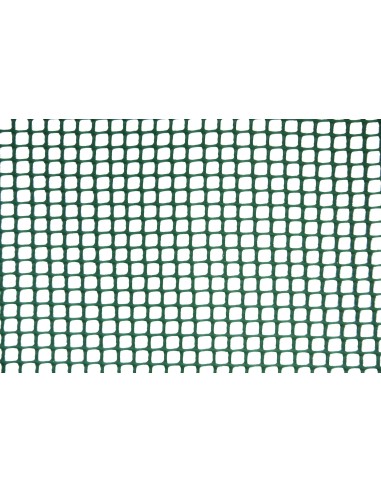 Malla Plastificada Cuadrada 05 1.0x5m Verde para Jardín Huerto y Terraza