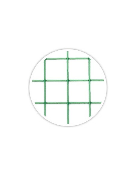 Malla Metal Cuadrada Plastificada 0.5x10m 19mm para Jardín Huerto y Construcción