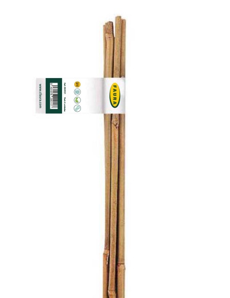 Tutor de Bambú 60x6/08 mm 4 unds Soporte para Plantas Jardín Huerto Macetas
