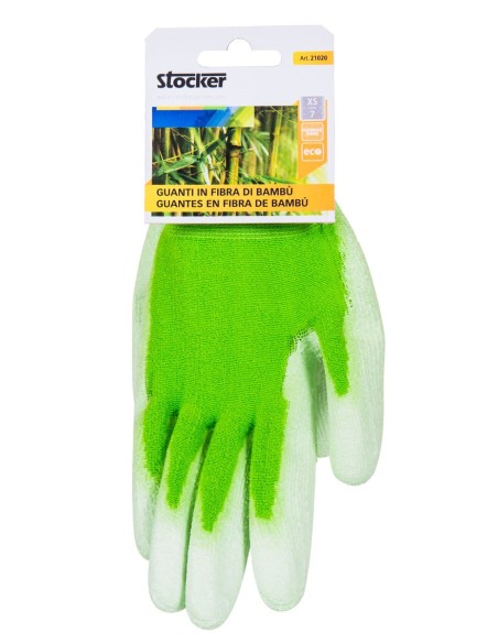 Guante Fibra de Bambú T/7 XS Stocker  Cómodo y Ecológico para Jardinería | Endanea Garden

