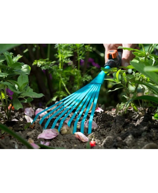 Rastrillo Plano Combisystem Gardena para Jardinería Nivelado Preciso