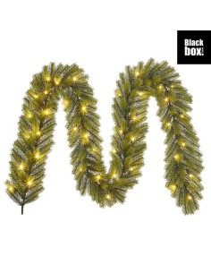 Guirnalda Nagoya con LEDs 40L Verde para decoración navideña elegante y luminosa