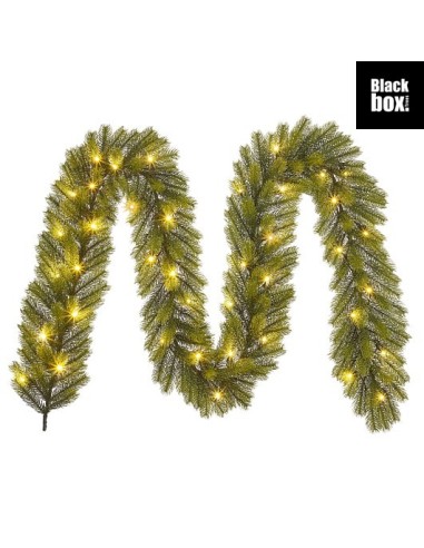 Guirnalda Nagoya con LEDs 40L Verde para decoración navideña elegante y luminosa