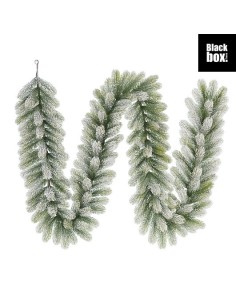 Guirnalda Nagoya L270xD20cm Verde Nevado Decoración Navideña Elegante