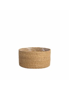 Maceta Mimbre Bol Gamo 27x16 cm Natural Mistral para Plantas y Jardín