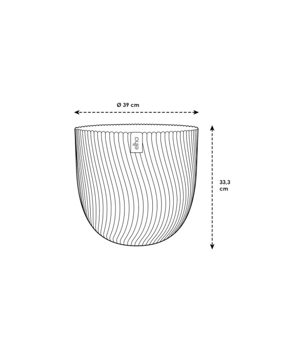 Maceta redonda antracita | Diseño moderno y resistente para interior y exterior