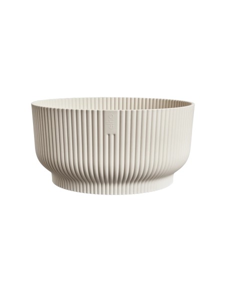 Maceta bol 25 cm blanco lino | Elegancia y estilo moderno para plantas