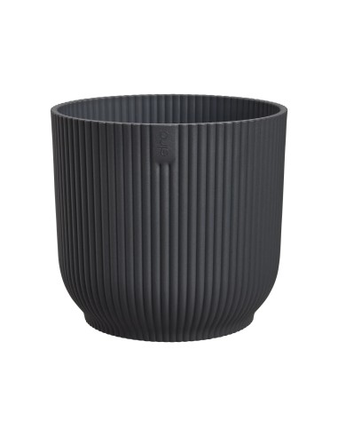Maceta Vibes Fold Redonda 22 cm Antracita Diseño Moderno y Elegante