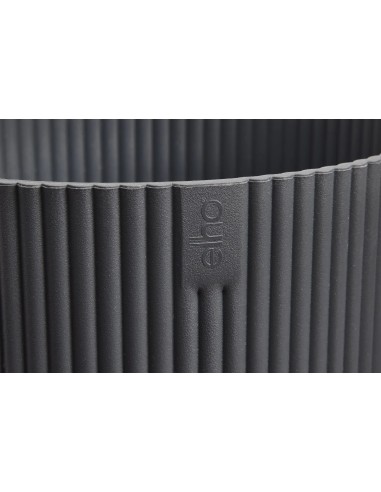 Maceta Vibes Fold Redonda 22 cm Antracita Diseño Moderno y Elegante