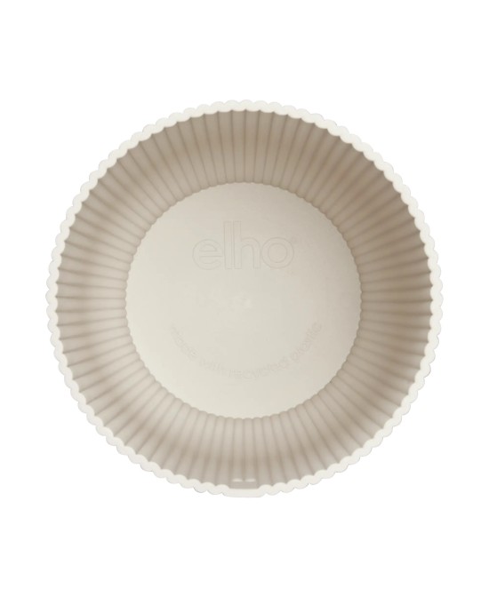 Maceta Vibes Fold Redonda 22 cm Blanco Lino Diseño Moderno y Minimalista