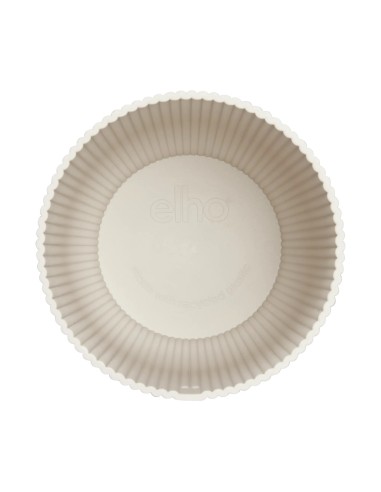 Maceta Vibes Fold Redonda 22 cm Blanco Lino Diseño Moderno y Minimalista
