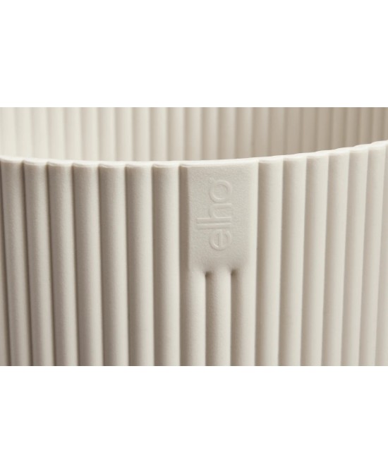 Maceta Vibes Fold Redonda 22 cm Blanco Lino Diseño Moderno y Minimalista