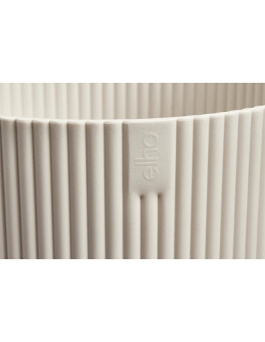 Maceta Vibes Fold Redonda 22 cm Blanco Lino Diseño Moderno y Minimalista