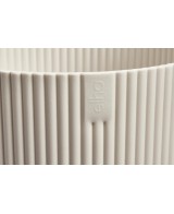 Maceta Vibes Fold Redonda 22 cm Blanco Lino Diseño Moderno y Minimalista
