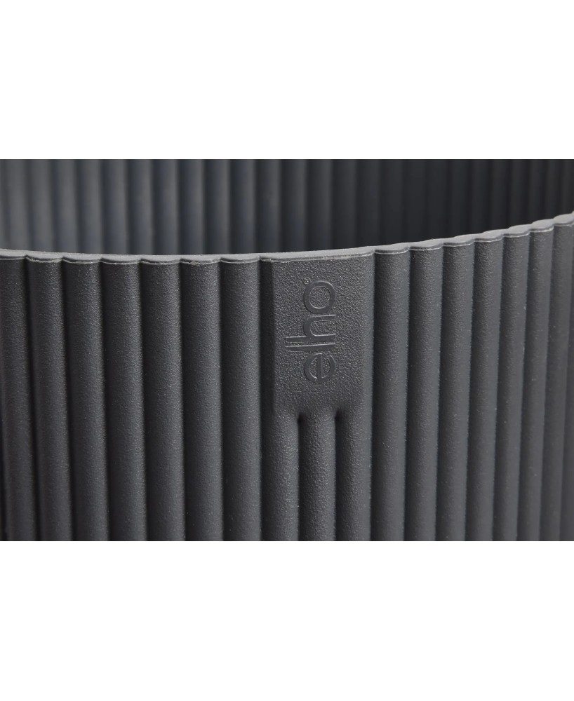 Maceta Vibes Fold Redonda 30cm Antracita Comprar Endanea Garden