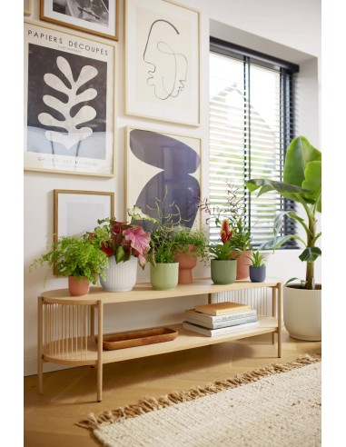 Maceta Vibes Fold Redonda 30cm Blanco Lino Comprar Endanea Garden