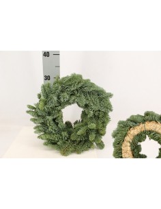 Corona Abies Nobilis Medio 30cm Decoración Navideña Natural