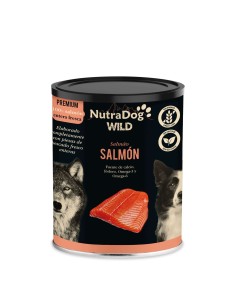 L Salmón Prem 400 g Dog alimento húmedo completo para perros adultos