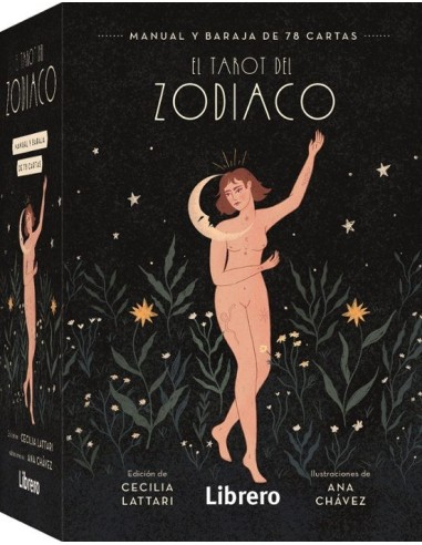 Manual y Baraja de 78 Cartas El Tarot del Zodiaco Set completo para lecturas intuitivas
