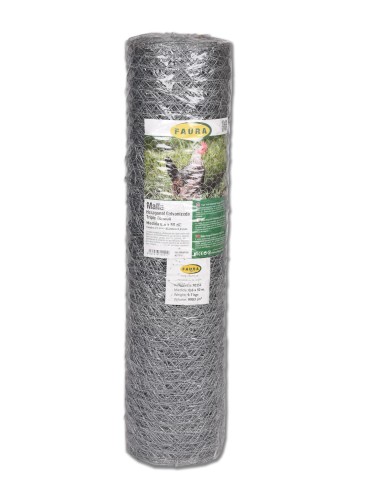 Malla Hexagonal Galvanizada 5x10M 41MM para Huertos Jardines y Cercados