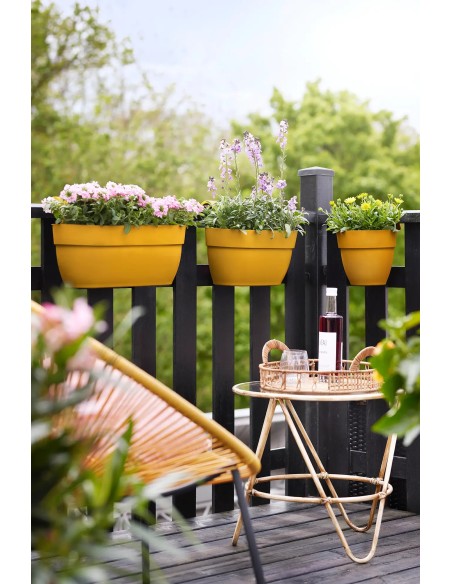 Maceta Vibia Campana Easy Hanger Amarillo para Exterior e Interior | Endanea Garden