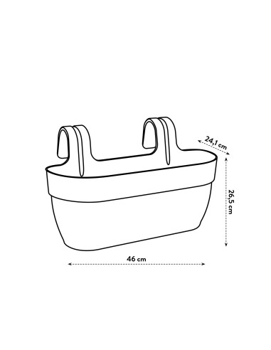 Maceta Vibia Campana Easy Hanger Amarillo para Exterior e Interior | Endanea Garden