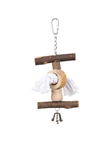 JUGUETE NATURAL LIVING CASCABEL/CUERDA 20CM
