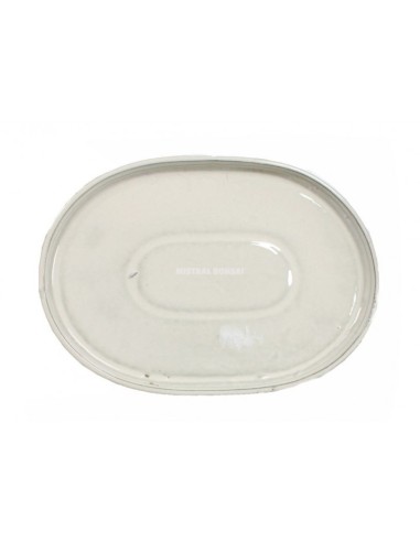 Plato Ovalado Mistral 20cm - Porcelana de Alta Calidad en Verde, Crema y Azul | Endanea Garden

