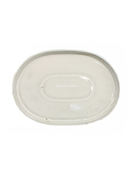 Plato Ovalado Mistral 20cm - Porcelana de Alta Calidad en Verde, Crema y Azul | Endanea Garden

