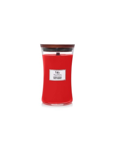 Vela grande WoodWick Crimson Berries | Aroma afrutado a frutos rojos