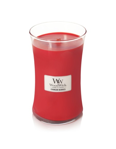 Vela grande WoodWick Crimson Berries | Aroma afrutado a frutos rojos