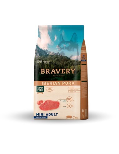 BRAVERY ADULT MINI CERDO IBER.7KG