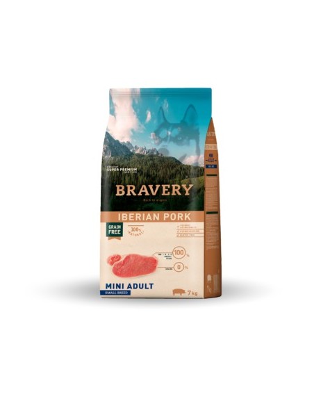 BRAVERY ADULT MINI CERDO IBER.7KG