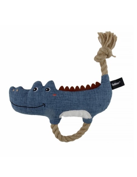 TB Cocodrilo con Tirador y Cuerda Juguete Interactivo para Perros