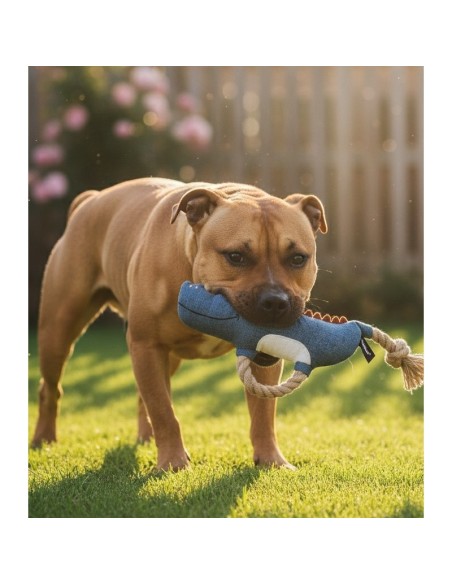 TB Cocodrilo con Tirador y Cuerda Juguete Interactivo para Perros