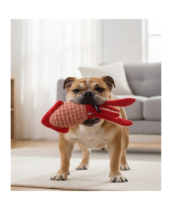 TB Calamar Crujiente Juguete para Perros Activo y Salud Dental