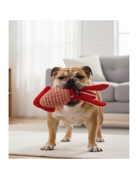 TB Calamar Crujiente Juguete para Perros Activo y Salud Dental