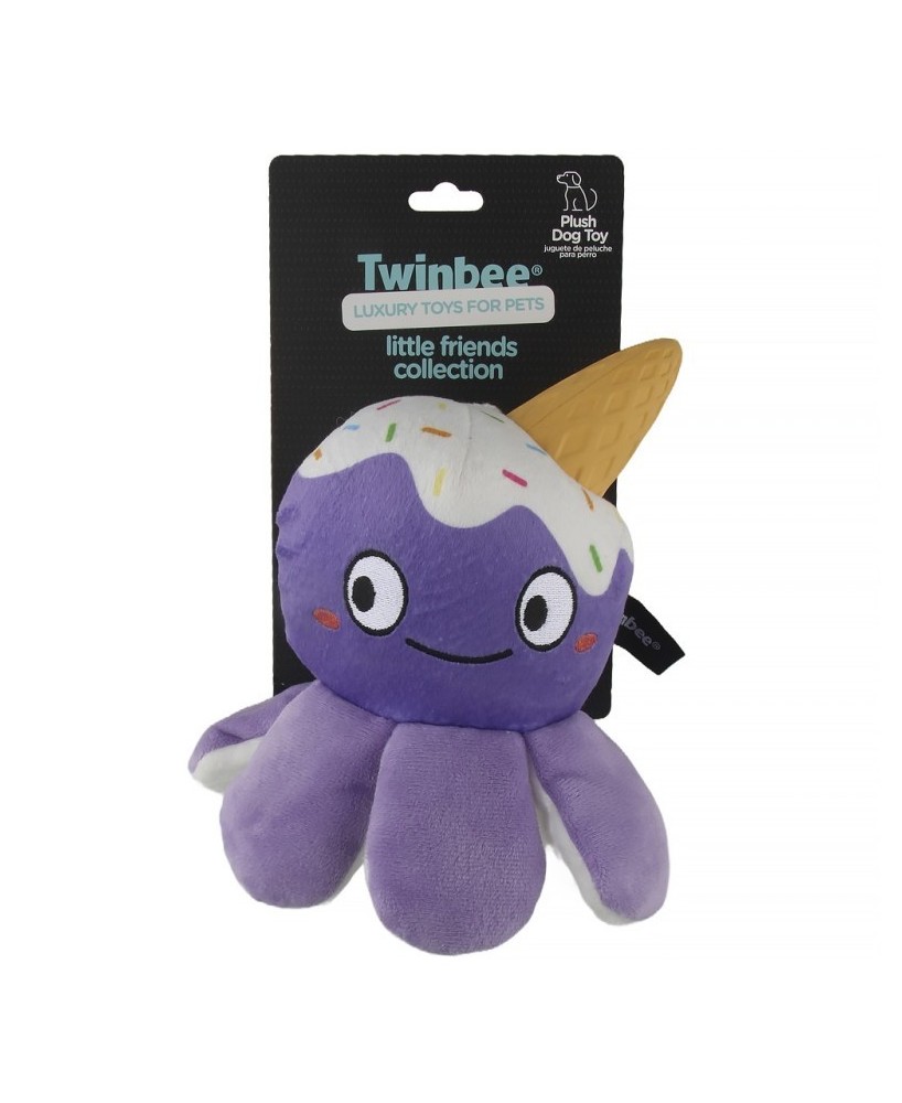 TB Pulpo de Peluche con Cucurucho Juguete para Perros Activo y Divertido