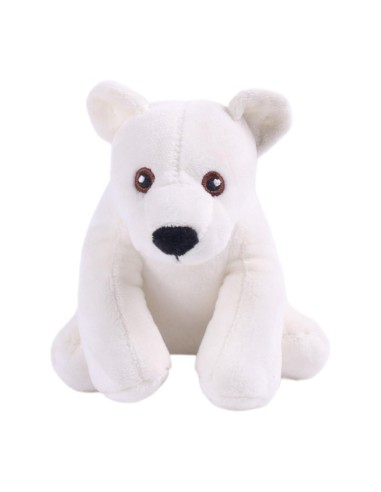 Oso Polar 15CM con Sonido Squeaker Juguete Interactivo para Perros