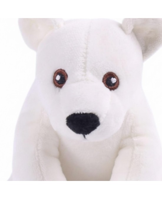 Oso Polar 15CM con Sonido Squeaker Juguete Interactivo para Perros