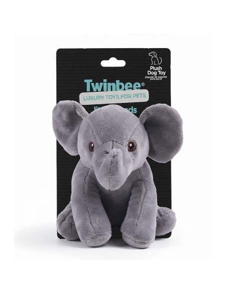 Elefante 15CM con Sonido Squeaker para Perros Juguete Interactivo Duradero