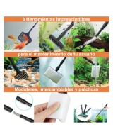 Set Limpieza Hygger Complet para Acuarios Medianos hasta 80 cm