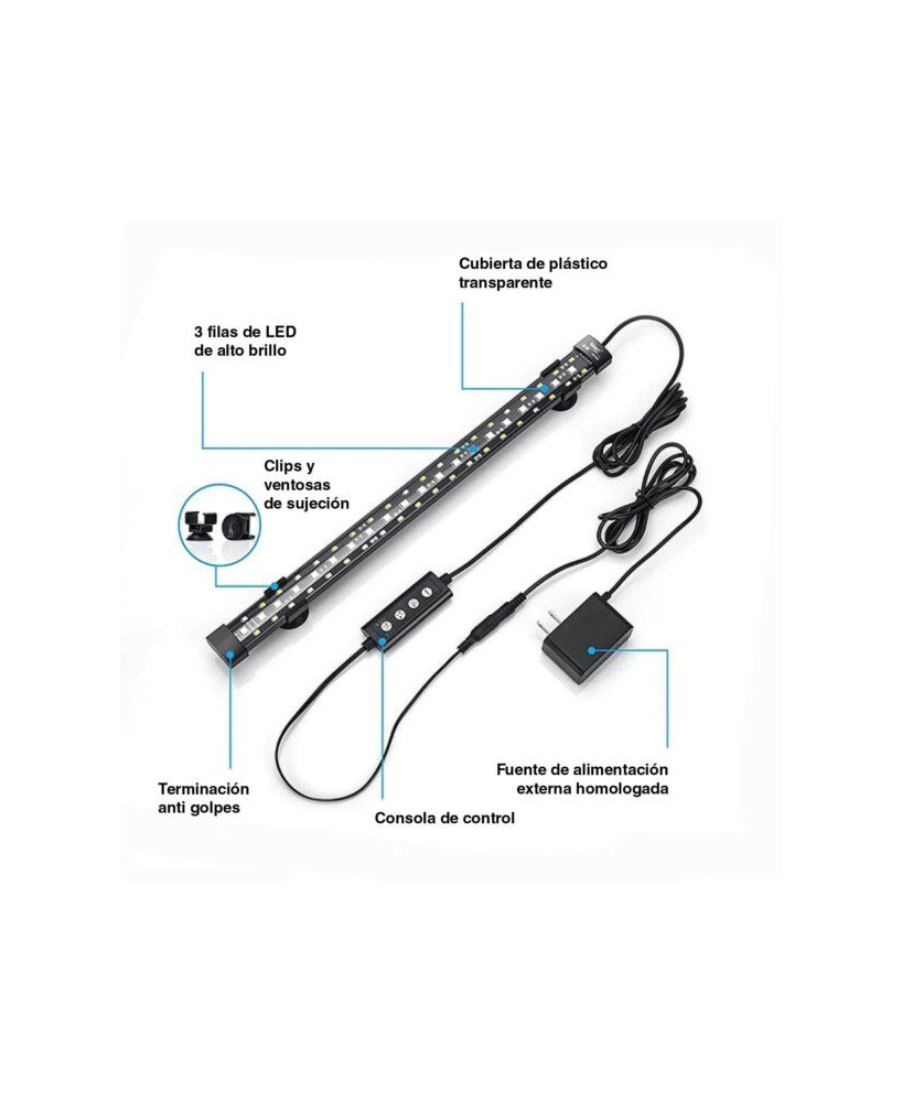 Pantallas LED Sumergibles WRGB HYGGER para Acuarios de Agua Dulce