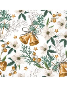 Servilleta 33 Helleborus and Bells elegante y decorativa para mesas
