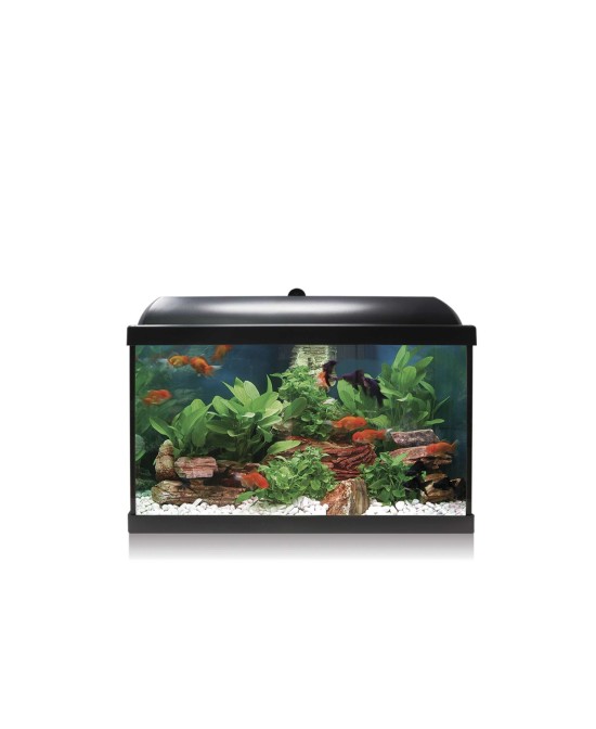 KIT ACUARIO AQUALET PRO 45 NEGRO - Acuario de Gran Capacidad con Iluminación LED | Endanea Garden