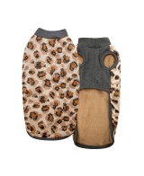 Yagu Moda Abrigo Capa Leopardo T-35 para perros pequeños elegante y cómodo