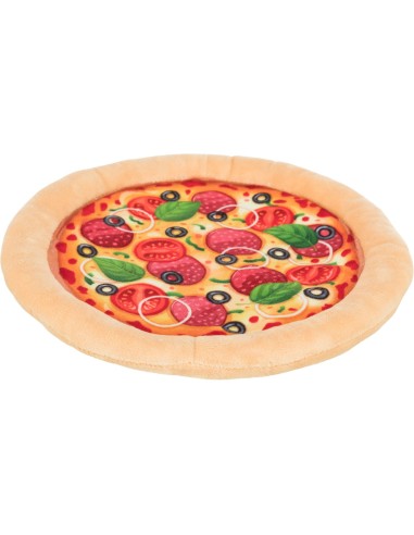 Pizza de peluche 26 cm para perros juguete grande y divertido