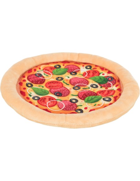 Pizza de peluche 26 cm para perros juguete grande y divertido