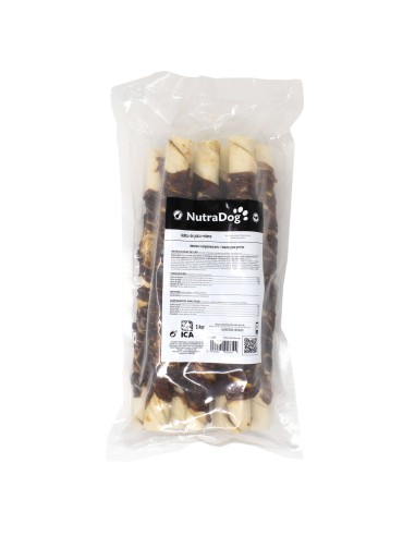 Rollito de pato relleno 1KG snack premium para perros